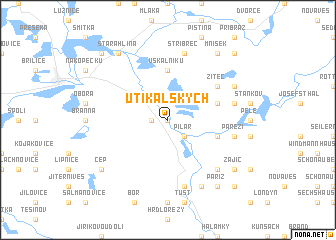 map of U Tíkalských