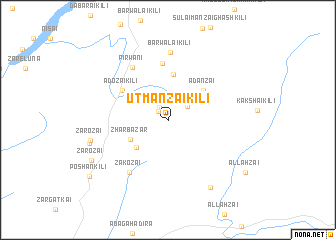 map of Utmānzai Kili