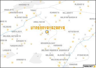 map of Utrennyaya Zarya