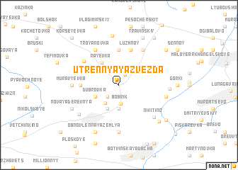 map of Utrennyaya Zvezda