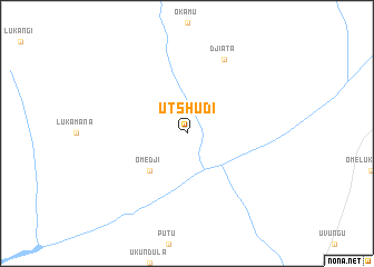 map of Utshudi