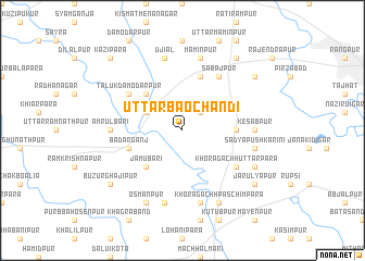 map of Uttar Bāochandi