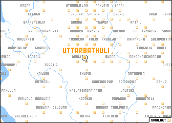 map of Uttar Bāthuli