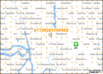 map of Uttar Dattapāra