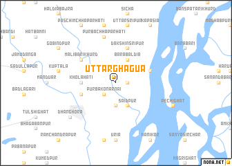 map of Uttar Ghāgua