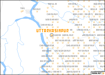 map of Uttar Kāsimpur