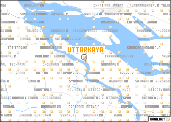 map of Uttar Kaya