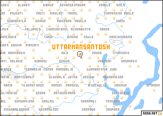 map of Uttar Mansantosh
