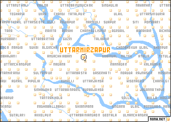 map of Uttar Mirzāpur