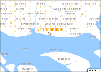 map of Uttar Nāmchi