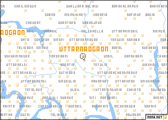 map of Uttar Naogaon