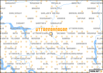 map of Uttar Rāmnagar