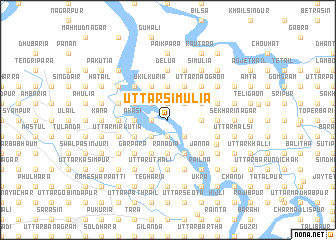 map of Uttar Simulia