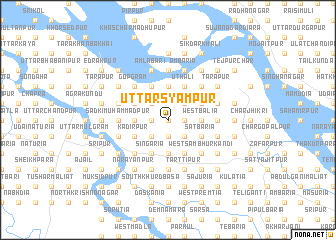 map of Uttar Syāmpur