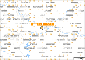 map of Ütterlingsen