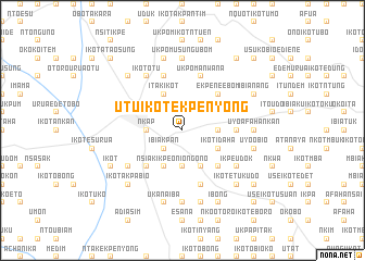 map of Utu Ikot Ekpenyong