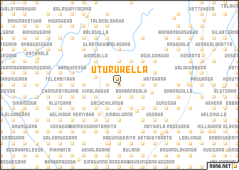 map of Uturuwella