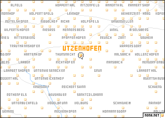 map of Utzenhofen