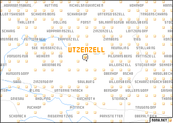 map of Utzenzell