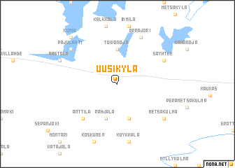 map of Uusikylä