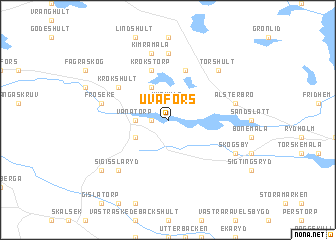 map of Uvafors