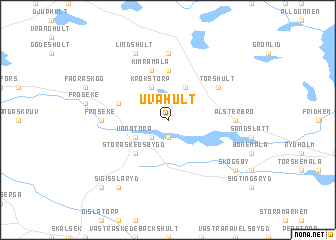 map of Uvahult