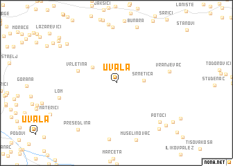 map of Uvala