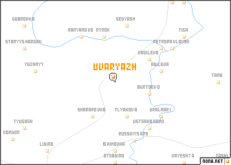map of Uvaryazh