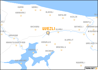 map of Üvezli