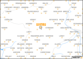 map of U Vrbŭ