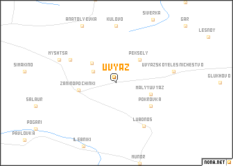 map of Uvyaz
