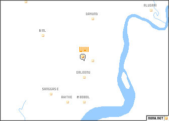 map of Uwi