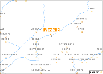 map of Uyezzha