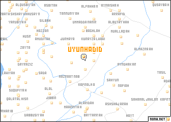 map of ‘Uyūn Ḩadīd