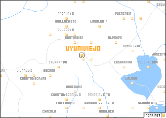 map of Uyuniviejo