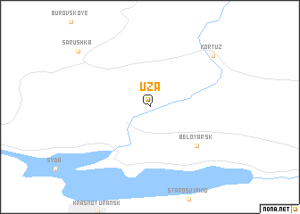 map of Uza