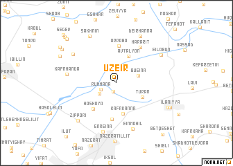 map of ‘Uzeir