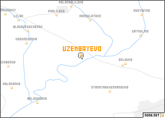 map of Uzembayevo
