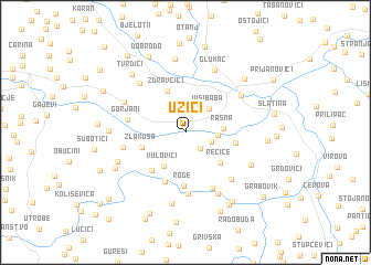 map of Uzići