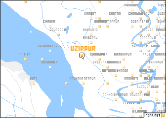 map of Uzirpur