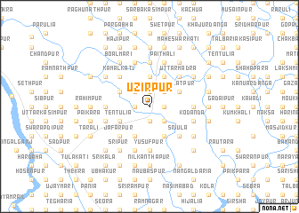 map of Uzīrpur