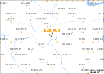 map of Uzirpur