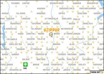 map of Uzirpur