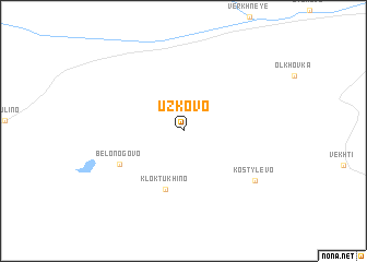 map of Uzkovo