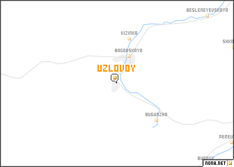 map of Uzlovoy