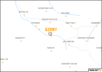 map of Uznay