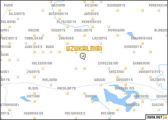 map of Užukalniai