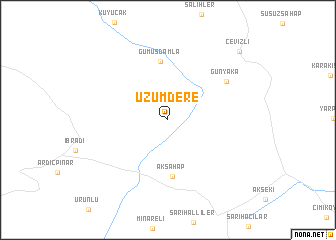 map of Üzümdere