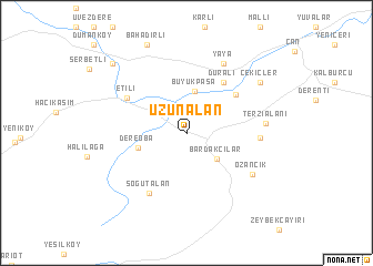 map of Uzunalan