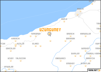 map of Uzungüney